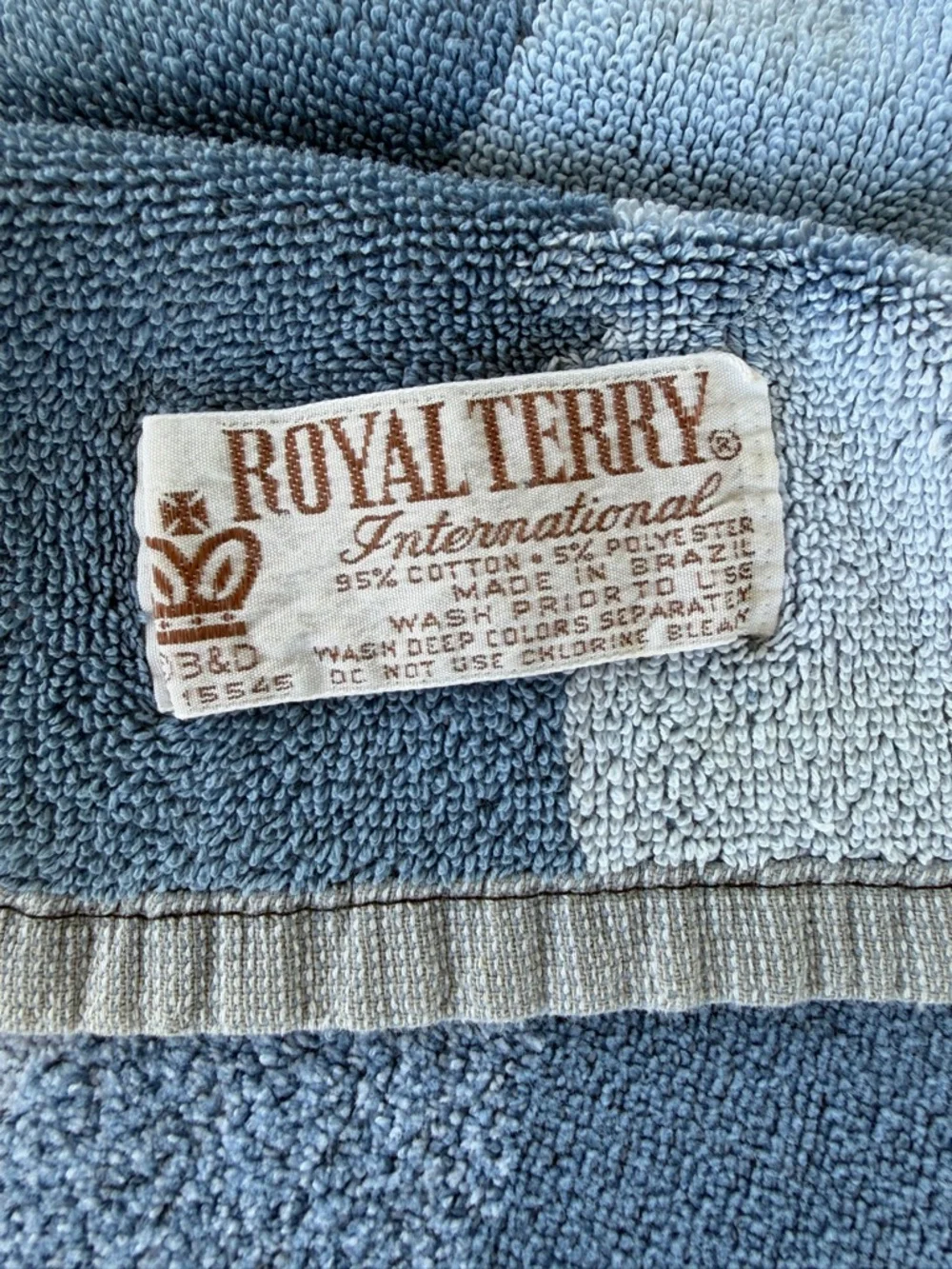 Vintage Royal Terry Adobe Pueblo Southwestern Village Beach Towel Brazil 30x60